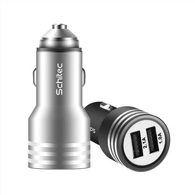 Bílhringur Tvöfalt USB bílhleðslutæki